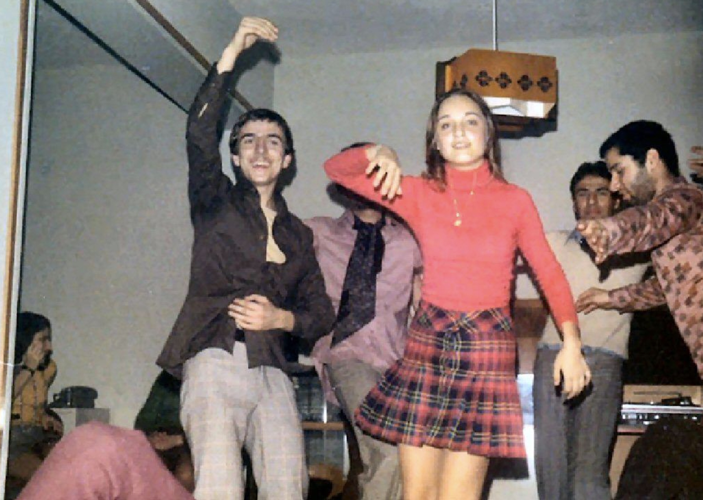 Dancing at a house party circa the late 1960s. 
